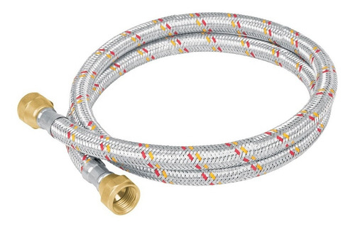 Manguera De Hule, 300cm, Revestida De Aluminio, Foset 49141 Color Gris