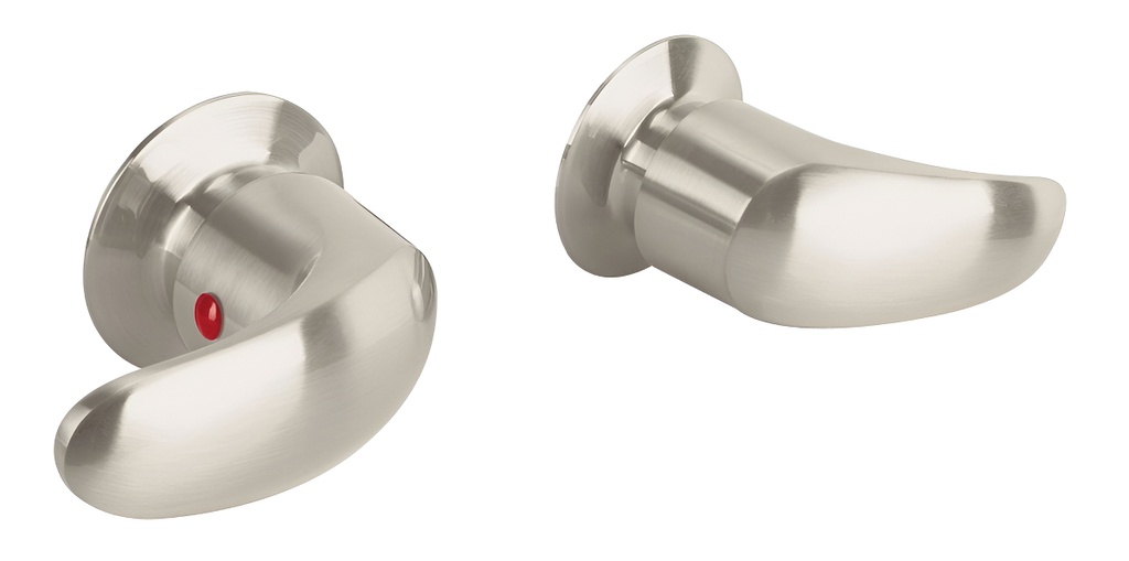 Juego De 2 Manerales Grandes Palanca Satín Aqua Foset 49628 Satín