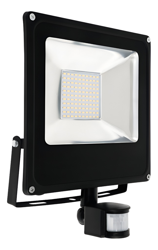 Reflector LED Con Sensor de Movimiento 50 W Voltech 49896 Negro