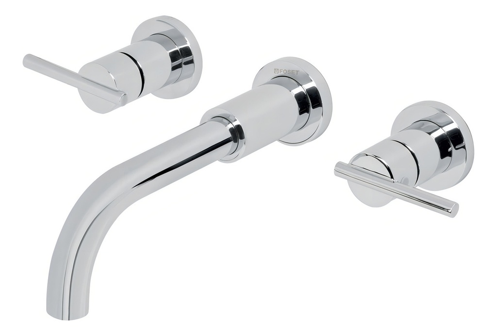 Mezcladora De 8'', A La Pared, Element Foset 49927 Acabado Cromado Color Lavanda