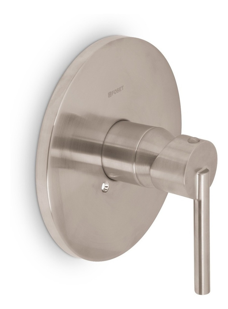 [TR-ELM-71N] Monomando Para Regadera, Satin, Foset 49943 Acabado Satin Color Plateado