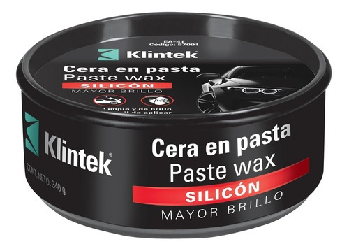 Cera En Pasta De Silicón Para Auto, 500 G, Klintek