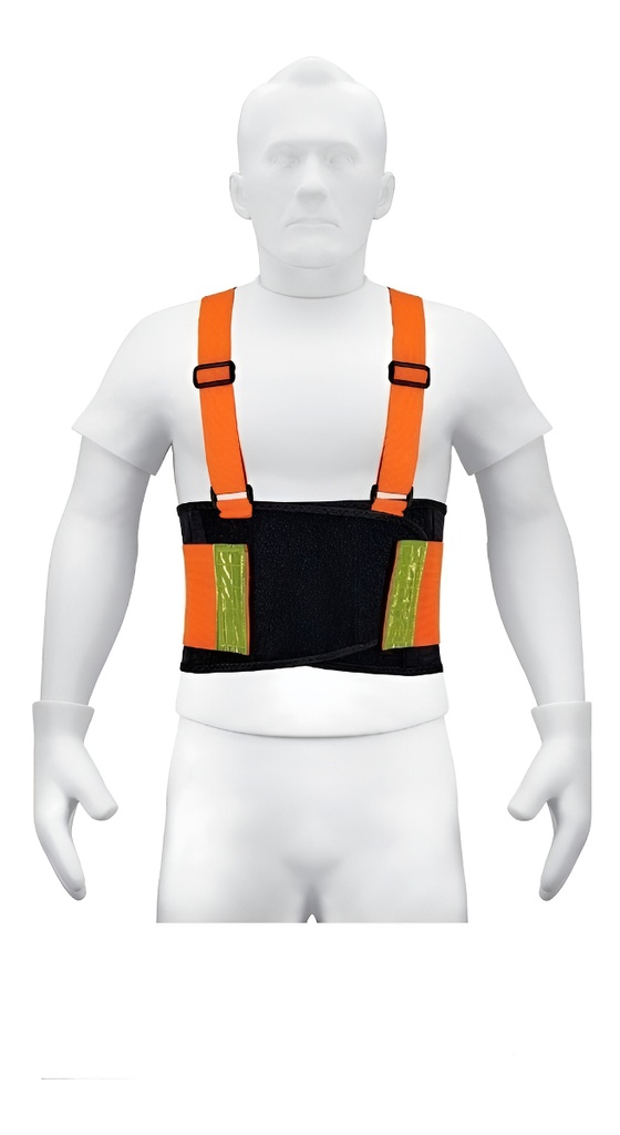 Faja Lumbar Naranja C/cintas De Alta Visibilidad, Ch, Truper Ch