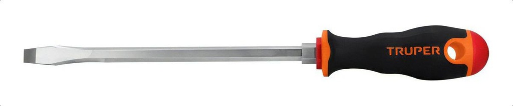 Destornillador Plano 3/8'' X 8'' Mango Comfort Truper 100834