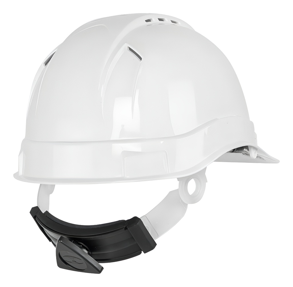 Casco De Seguridad Ventilado, Ajuste De Matraca, Blanco Truper