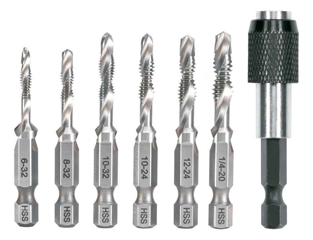 Juego De Brocas Hss Con Machuelo P/ Metal, Truper 102335