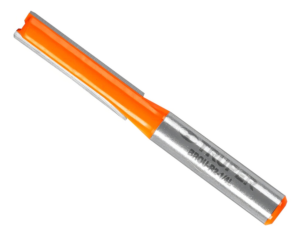 Broca Para Router, Recta 2 Filos, 1/4", Larga Truper 11453