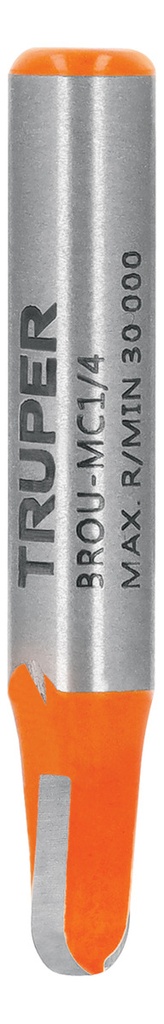 Broca Para Router, Media Caña, 1/4" Truper 11460
