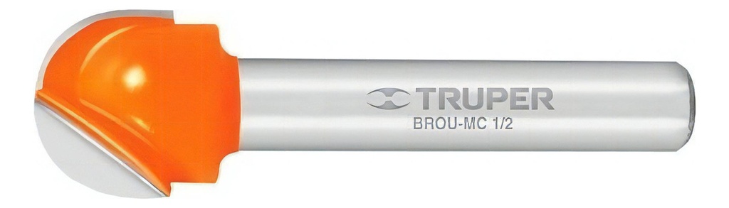 Broca Para Router, Media Caña, 3/4" Truper 11463