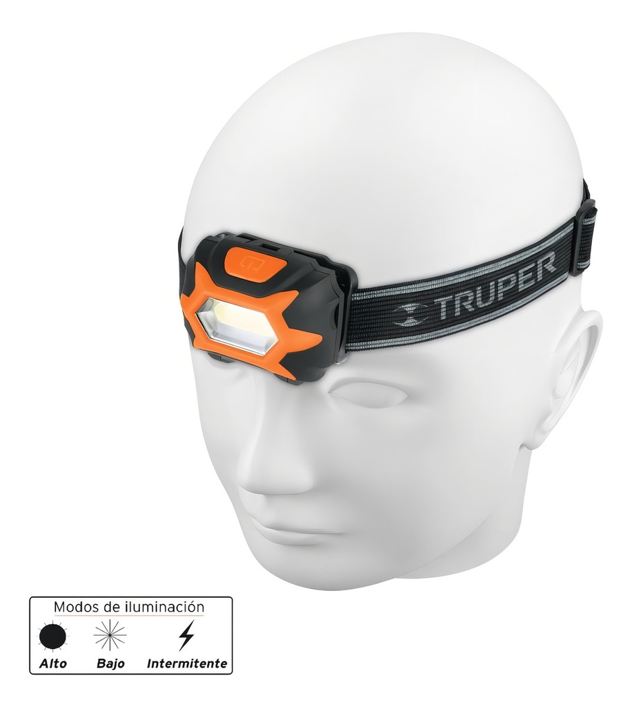 Lampara Led Tipo Minero De Cabeza, 150 Lúmenes, Truper 11751 Blanco