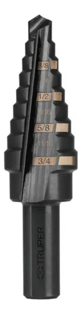 [TR-BES-9] Broca Escalonada 9 Escalones Truper 12123