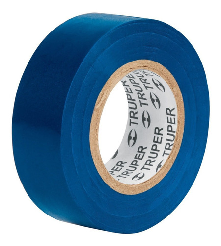[TR-M-33Z] Cinta Aislar 19 Mm X 18 Mt Azul Truper 12505 Liso