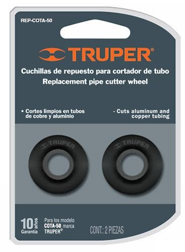 [TR-REP-COTA-50] Blíster Con 2 Cuchillas Para Cortador De Tubo Cota-50 Truper