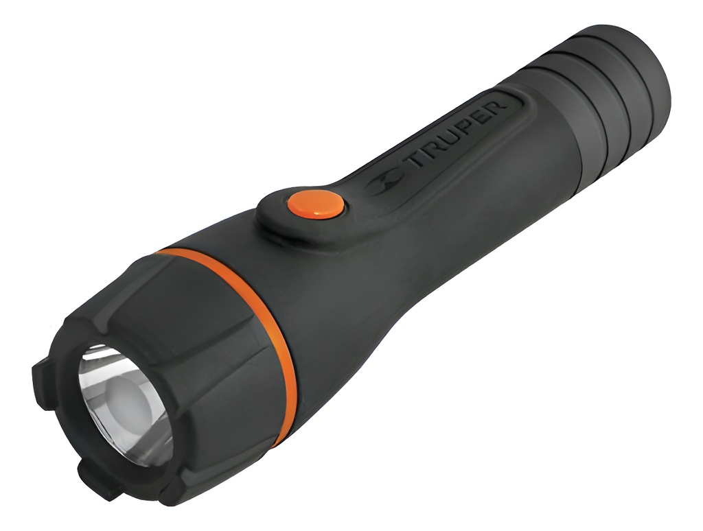 Truper Lipla-80 Linterna Lampara, Led, Luz Directa, 2 Pilas Aa, 80 Lm Negra Con Luz Blanca