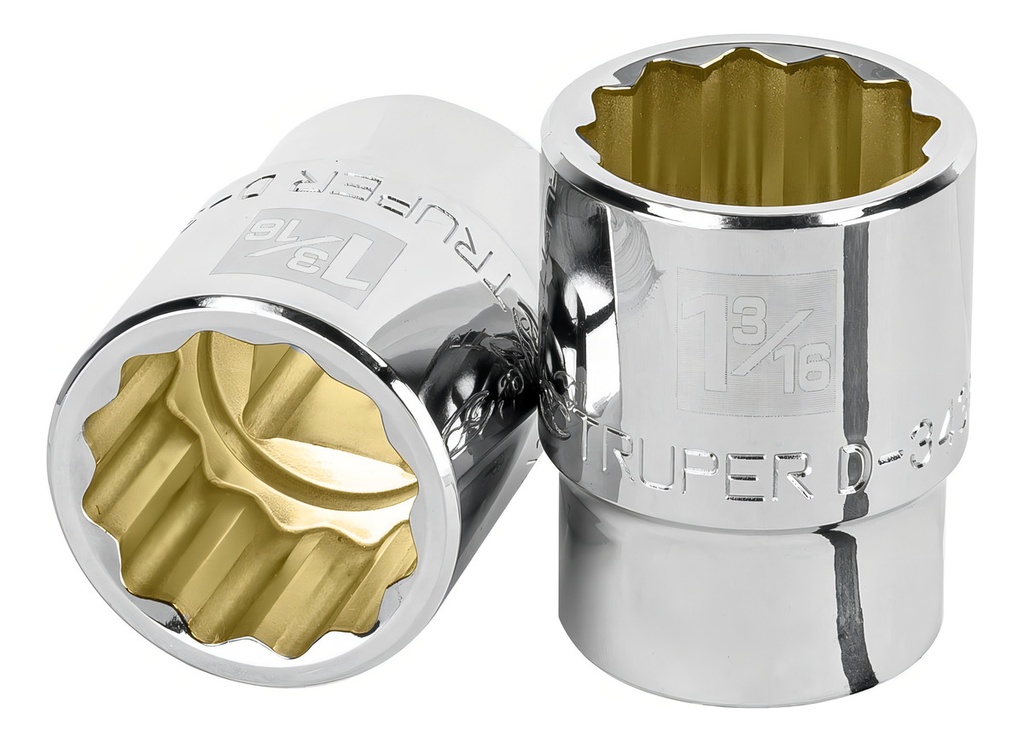 Dado De 1-3/16", 12 Puntas, Cuadro 3/4", Truper 13857