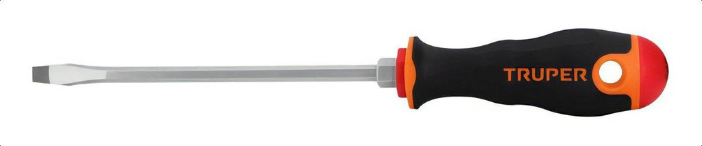 Destornillador Plano 1/4'' X 6'' Comfort Grip Truper 14000 Dr-1/4x6b