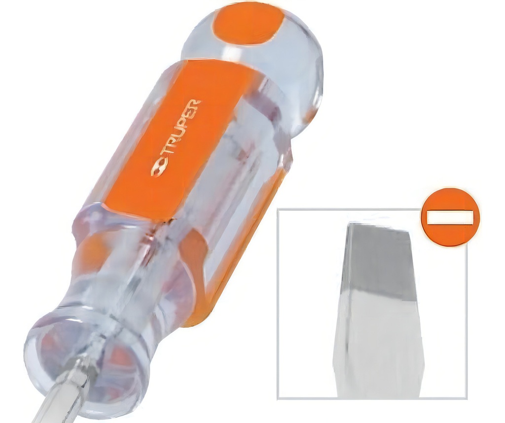 Desarmador Plano 5/16' X 6' Mango De Acetato, Truper