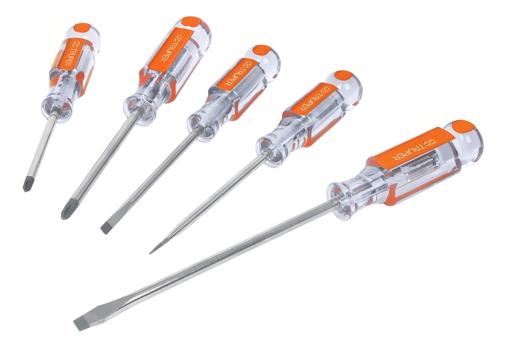 Juego Desarmadores 5 Pz Acetato Truper 14137