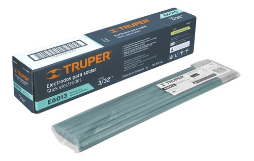 Electrodo 6013 De 1/8'', Bolsa De 1 Kg Truper 14361 Color De La Punta Gris