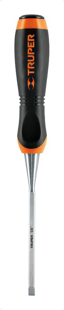 [TR-FT-1/4] Formón 1/4 Mango Comfort Grip, Truper