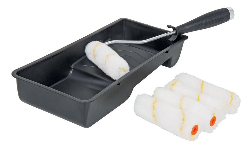 Kit De Rodillo Para Pintar, Maneral, Charola Y Felpa 15023 Truper