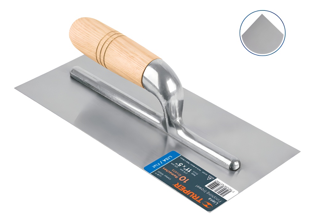 [TR-LLM-11] Llana Mango Madera Canto Recto 10 Remaches 11" Truper 15400