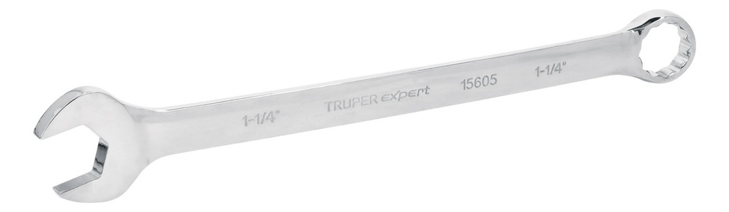 Llave Combinada Extralarga 1-1/4" X 428 Mm De Largo, Expert Color Gris Truper