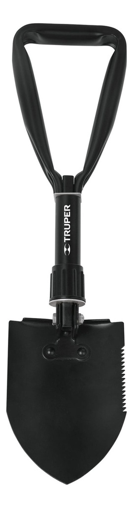 [TR-PLE-18] Pala Plegable De Acero, Multifunción, 18", Truper Ple-18 Color Negro