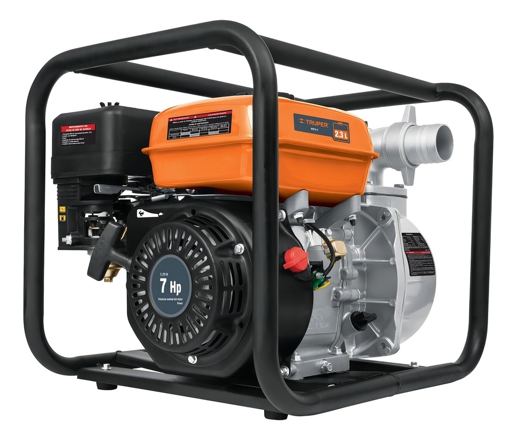 Motobomba Autocebante 2" De Salida A Gasolina 7 Hp Truper Motb-2