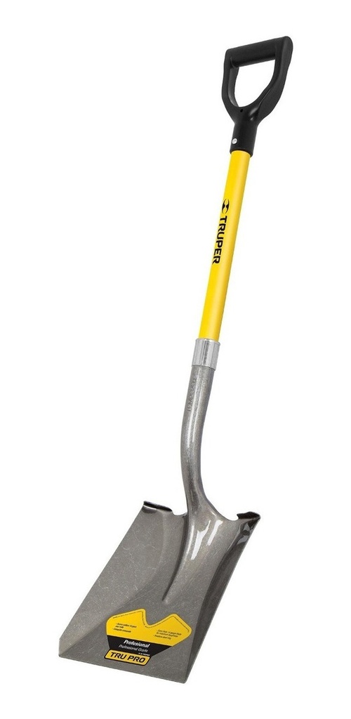 Pala Cuadrada Tru Glass, Mango Fibra De Vidrio 17151 Truper
