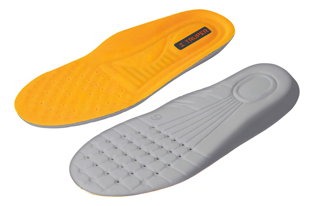 [TR-PLZ-28] Plantillas de Poliuretano Para Zapato Talla 28 Truper 17689 Naranja