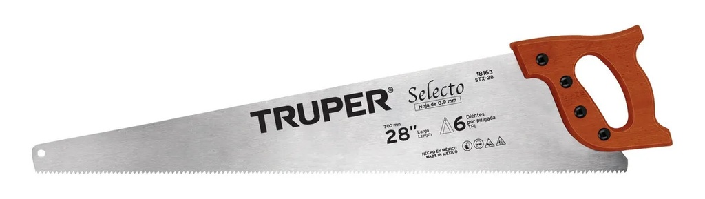 Serrucho 28, Selecto, 6 Dpp Truper 18163