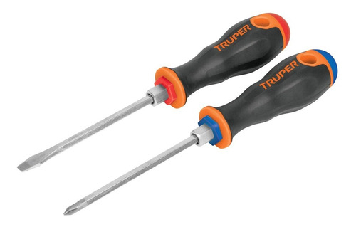 Juego Desarmadores 2 Pz Comfort Grip 3/16'' Truper 19623