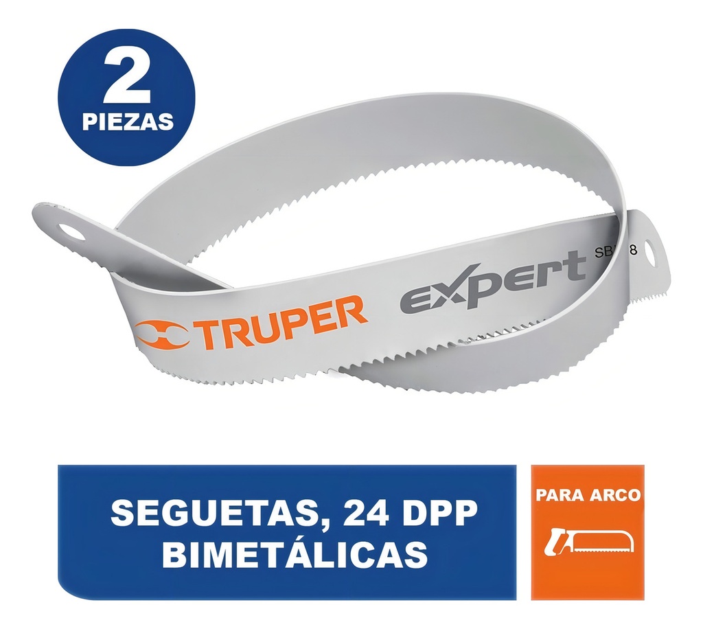 Segueta Bimetalica 24 Dpp 2 Pz Blister Truper Expert 19700