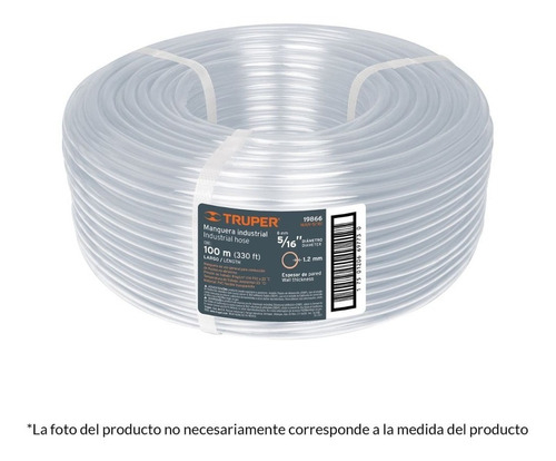 Rollo De 100 Metros Diámetro 1 Pu Manguera Industrial De Pvc Truper