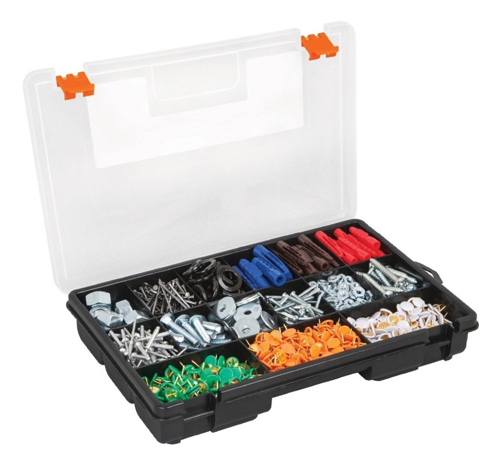 Organizador 11  Con 15 Compartimentos, Truper 19896 Negro