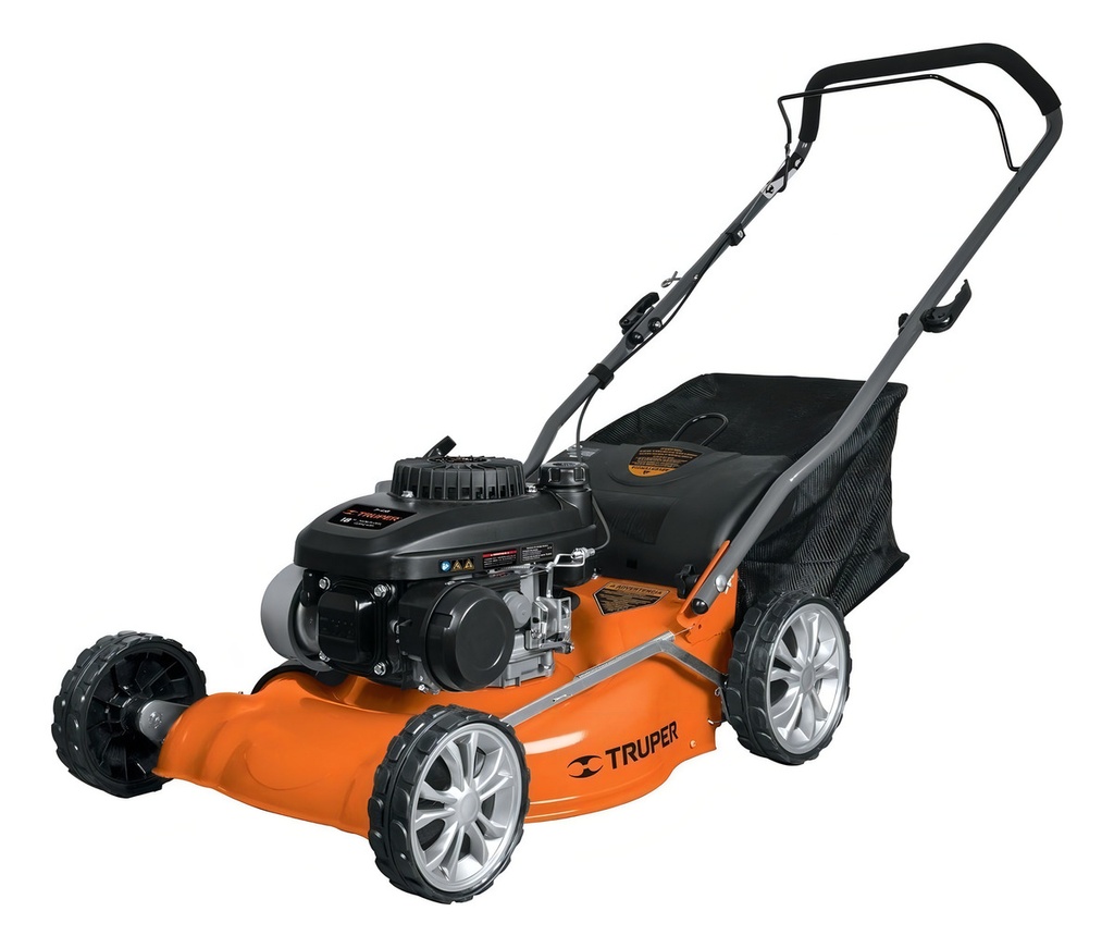 Podadora Con Motor A Gasolina Truper P-418 Color Naranja 4 Hp 18'' De Corte