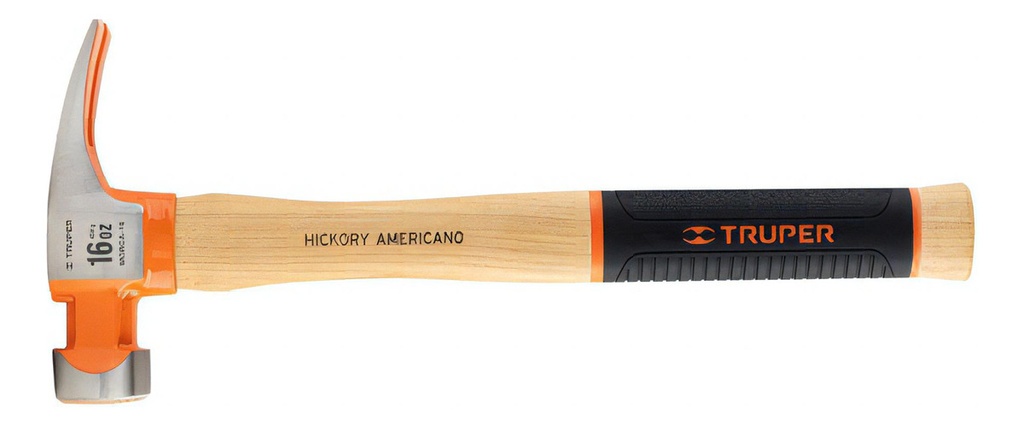 Martillo 16 Oz Uña Recta Tipo California Ripper, Truper Grip