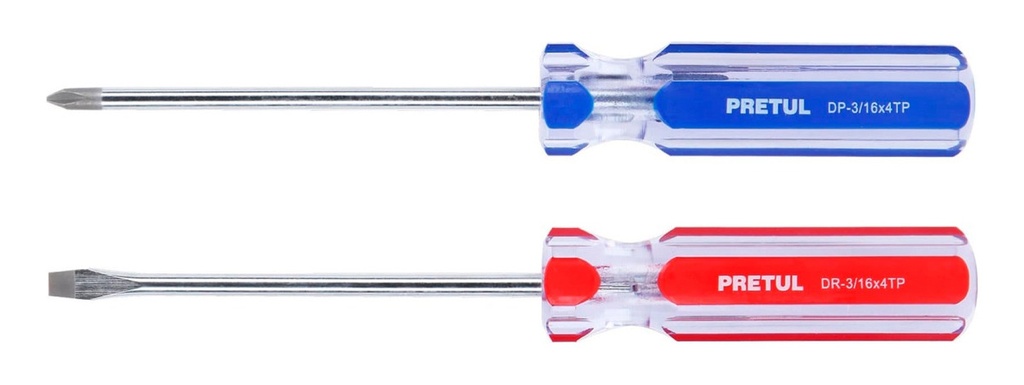 Desarmadores Duo-3/16x4tp4 Mango De Pvc Pretul 20211