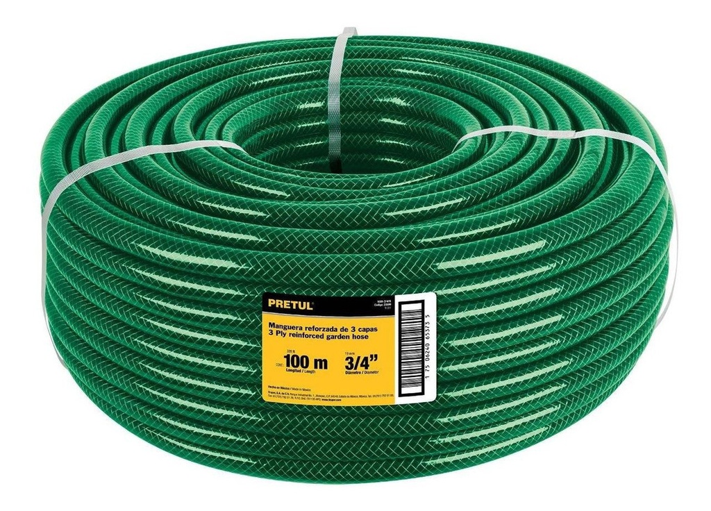 Manguera 3 Capas 5/8'' Pretul 20598 Color Verde Oscuro