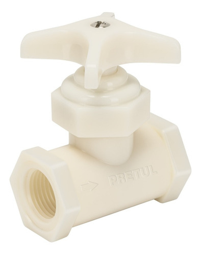 Llave Globo Roscable 1/2" Plástica Pretul 20665