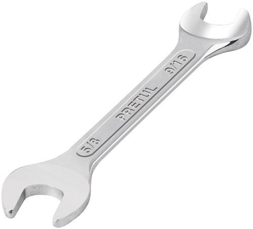 Llave Española, 5/8 X 3/4 X 221 Mm De Largo, Pretul 21956 Color Aluminio