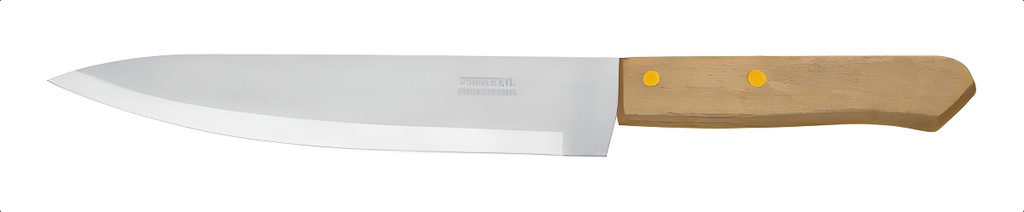 [TR-CUCH-M81] Cuchillo Chef 8´ Cocina Hogar Acero Verduras Carne 23082 Color Plateado