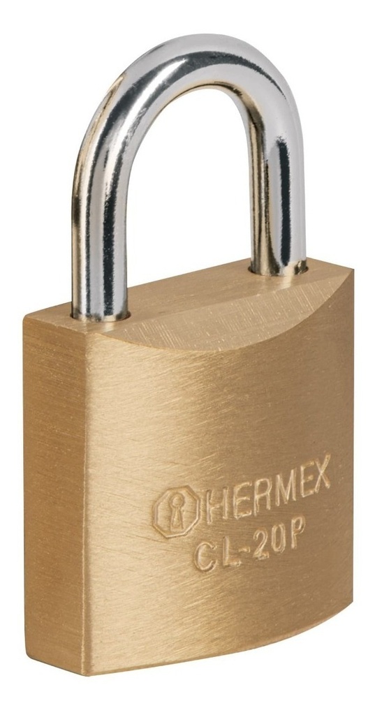 Mini Candados Latón 20mm 2 Piezas Hermex Truper 23513 Color Dorado