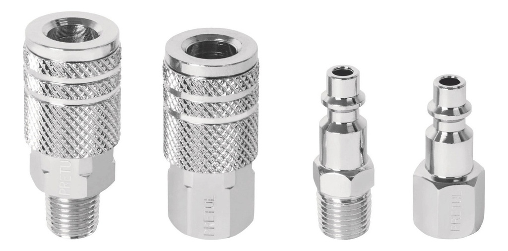 Cople Pretul 270/20 Acero Cromado De Aluminio - 1cm De Diámetro