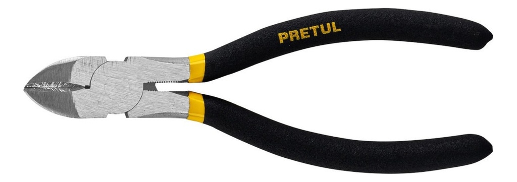 [TR-PCD-6PG] Pinza de Corte Diagonal 6" Mango de Vinil Pretul 28159