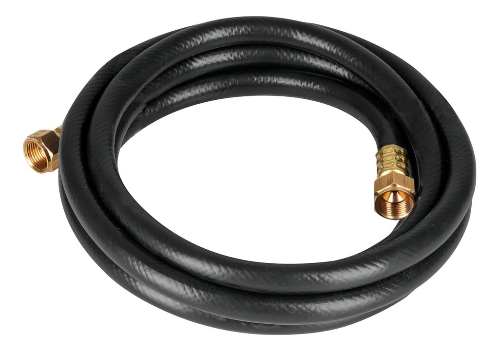 Manguera Flexible Para Gas Pvc 3/8'' 250 Psi 3m Foset 40077 Color Negro