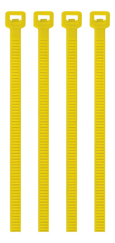 Cincho Plástico Amar 50 Lb, 30 Cm, 50 Piezas, Volteck, 41022 Color Amarillo