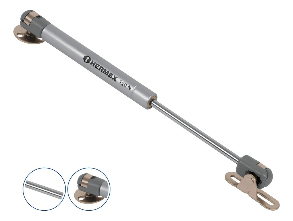 Pistón a Gas 120 N - 12 Kg Hermex 42004