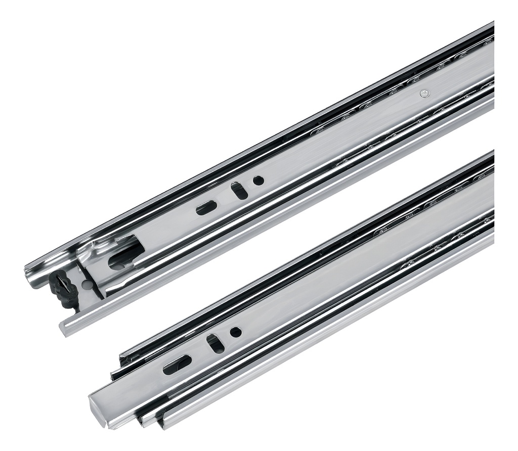 Bolsa 2 Correderas Extensión 60cm P/cajón Ancho3.5cm 43290 Color Plateado